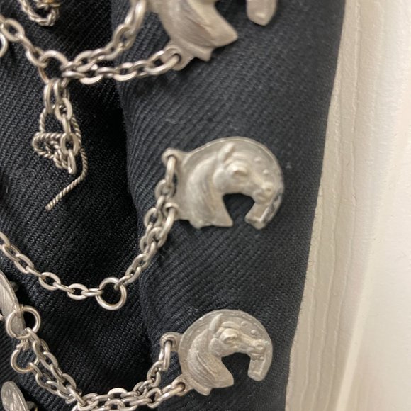 Black Jeans w/ Chain Detail - Picture 4 of 4